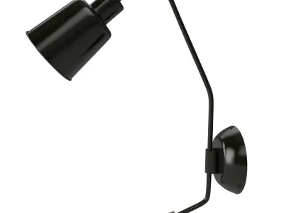 Direct Wall Light Low-poly 3D model