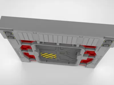 Sci fi door 26 3D model
