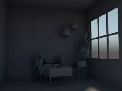 3d model  rest place 3D model