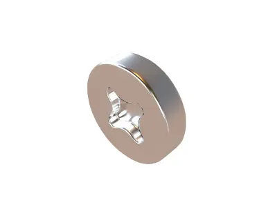 Screw v5 002 Low-poly 3D model