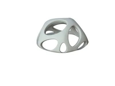 SciFi Cube Object No 49852 Low Poly Shape Low-poly 3D model