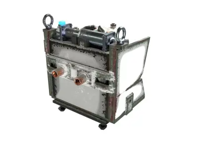 Sci-fi Cooler Low-poly 3D model