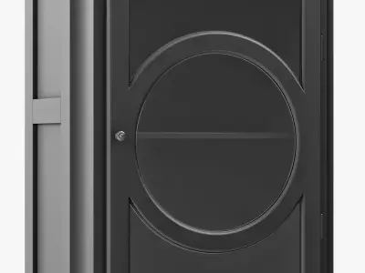 TWO DOORS DISPLAY CABINET Low-poly 3D model