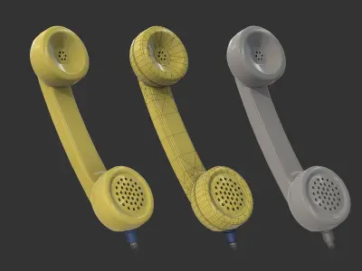 Payphone two pay phones Low-poly 3D model