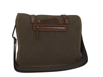 Haversack Rebel Gray Color 3D Model Low-poly 3D model