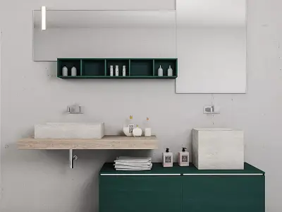 Bathroom furniture set La Fenice  3D model