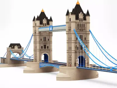 London Tower Bridge 3D model