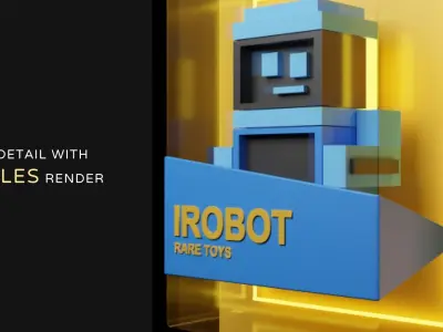 NFT TOY BOX template for Blender  3D model