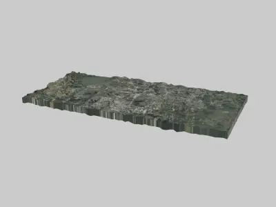 Orlando City Low-poly 3D model