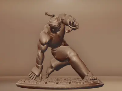 DEE JAY - STREET FIGHTER Free 3D print model