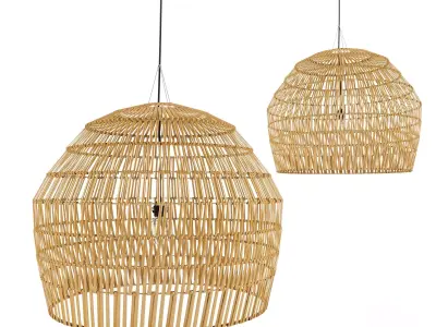 bamboo lamp 21 3D model