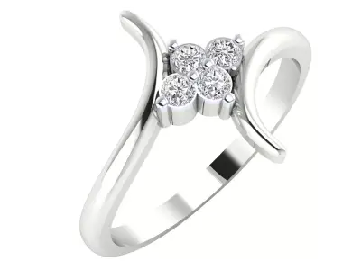 Women Ring Render 3dm STL MTL SLC JCD OBJ FBX Details 3D print model 60