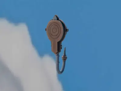 Crescent Claw Utility Hook 3D print model