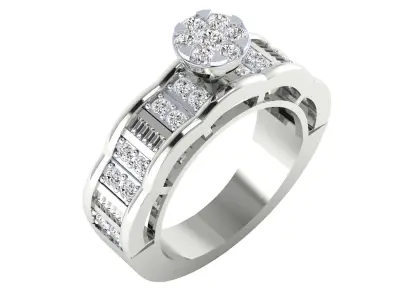  Women Ring Render 3dm STL MTL SLC JCD OBJ FBX Details 3D print model 24