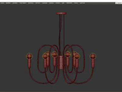Olridge Chandelier Low-poly 3D model