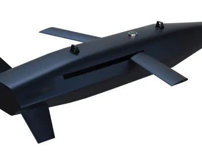 ISL IGB 50 guided bomb for attack UAVs Low-poly 3D model