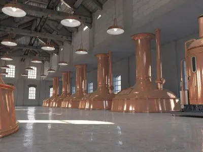 Brewery 001 3D model