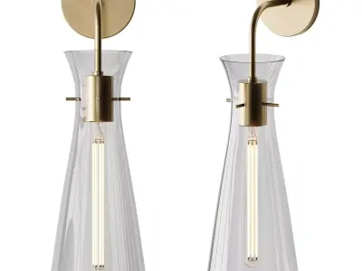 Minimalist Flare Sconce 3D model