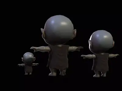 ChibiManiac5Pack1 Low-poly 3D model