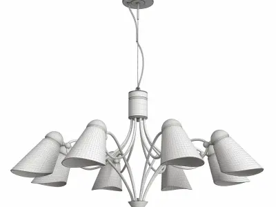 Hanging chandelier Lovato 2666-8P and 2667-8P 3D model