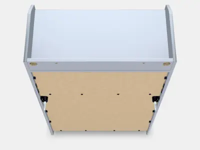 HAUGA Cabinet with 2 doors Low-poly 3D model