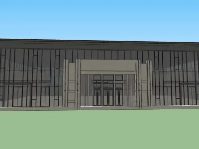 office entertainment building 3d model 3D model