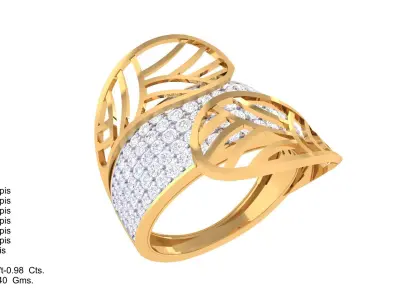  Women Ring MTL 3dm STL OBJ FBX Details 3D print model 20