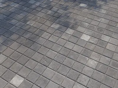  Floor Tiles Low-poly 3D model