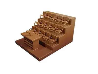 Wooden Classroom Toy 3D model