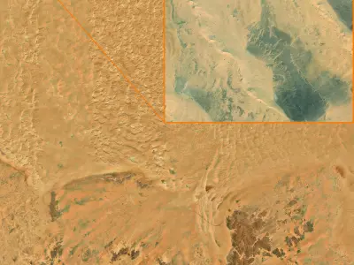 NEOM city topography Saudi Arabia - tile n27 e39 3D model