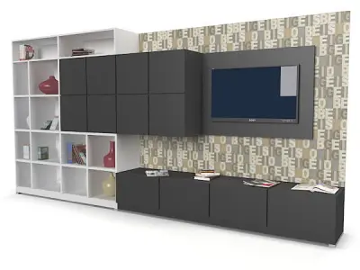 Tv Unit Set 3D model