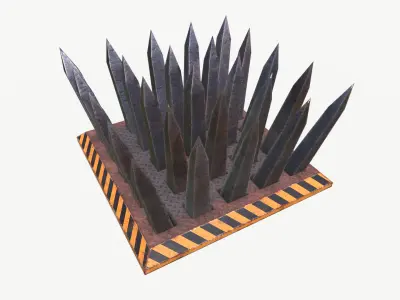 Spike Trap 3 Low-poly 3D model