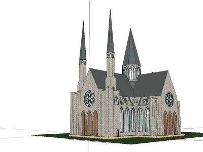 Architecture-Religion-God-Culture-Temple-0124 church 3D model