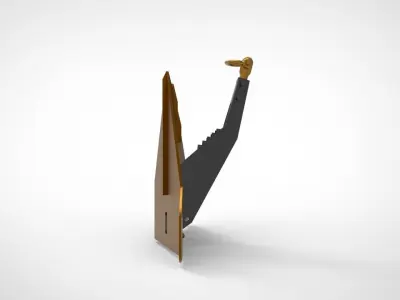 Offshore type anchor 3D model