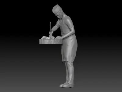 MEXICAN STREET FOOD TACOS TAQUERO 1 3D print model