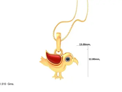 Kids Pendants 3dm STL OBJ FBX Renders Details 3D print model 8