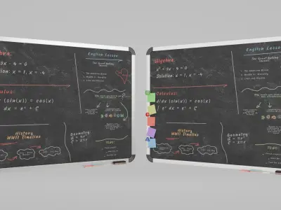  Complete Wall-Mounted Metal Writing Board Collection 