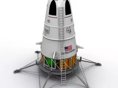 SciFi NASA Lander 3D model