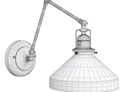IMBRIE ARTICULATING SCONCE Low-poly 3D model