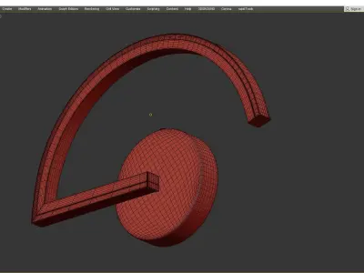 Gerde Sensor Wall lamp Low-poly 3D model