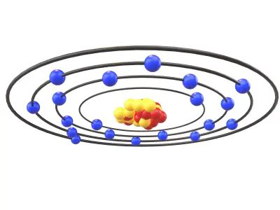 Potassium Chemical Element v1 001 Low-poly 3D model