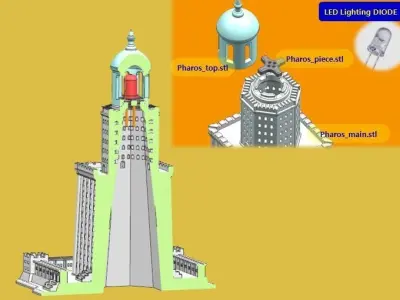 Lighthouse of Alexandria 3D print model