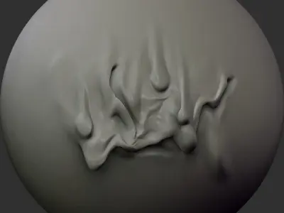 Zbrush - VDM  Wax Brush Texture