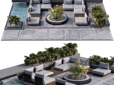 SITTING AREA NO10 A 3D model