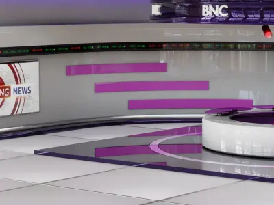 Virtual TV Studio 3D model