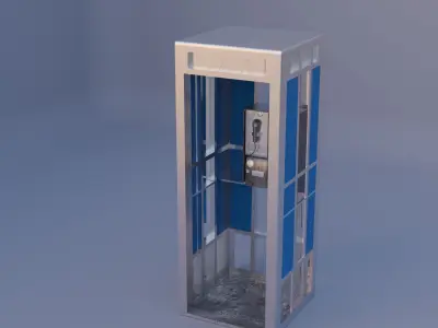 Phone Booth 3D model