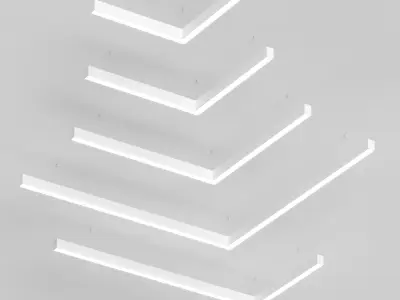 Modular lamp HOKASU Corner Free 3D model