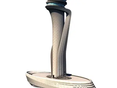 Istanbul 3rd Airport Tower - Istanbul Yeni Havalimani Kulesi 3D model