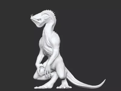 Monster Abyssal Finwalker 3D Model Printing 3D print model