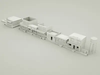 Western Town Building Pack 3D model